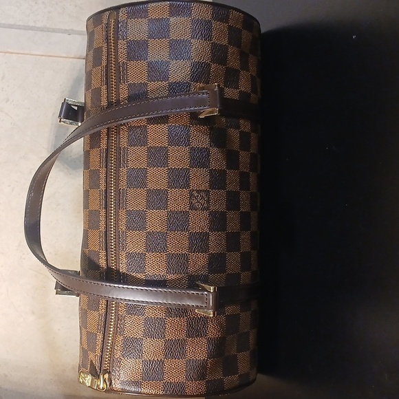 AUTHENTIC LOUIS VUITTON DAMIER PAPILLLON 30 HAND BAG PURSE N51303 LV0859J - Picture 2 of 16